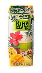 Кокосовая вода с фруктовым соком (ананас, маракуйя, манго) KING ISLAND (250 мл)