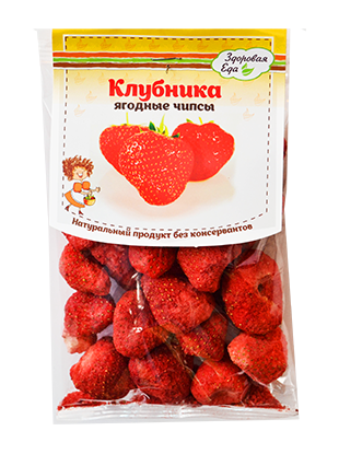 Чипсы клубника Здоровая еда (20 г)