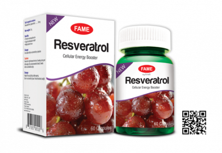 Ресвератрол 60 капсул по 50 мг. FAME Pharmaceuticals